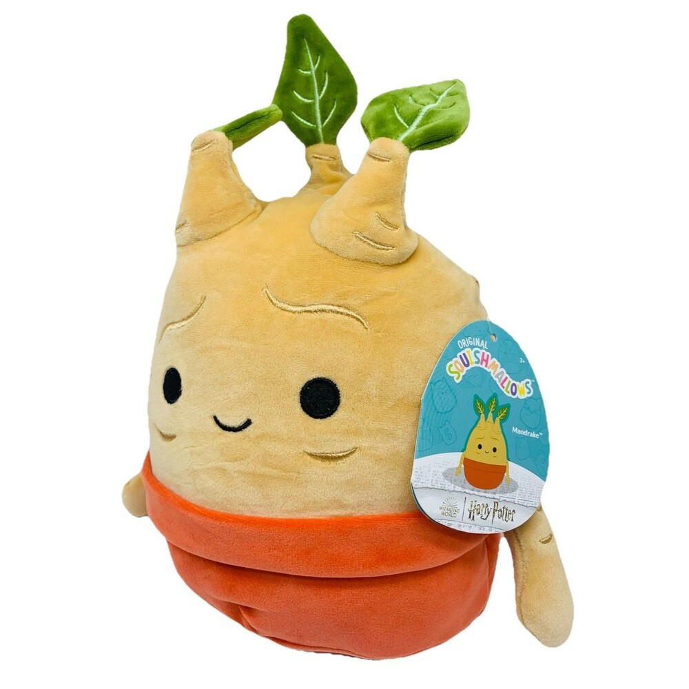 Squishmallows Harry Potter Mandrake 10" Orange Ultra Soft Stuffed Toy Plush NEW